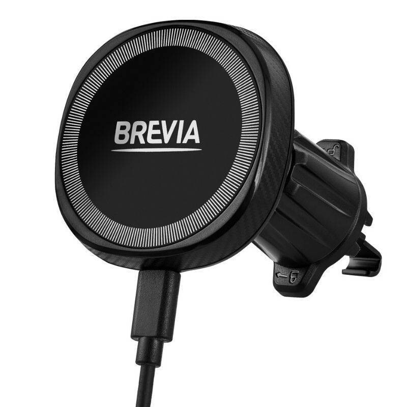 Автомобильный держатель для телефона Brevia AirVent Ultra MagCharge 15W с беспроводной зарядкой (48000) - Зображення 2