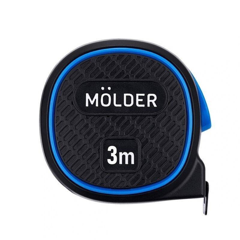 Рулетка Molder сталь, автостоп, магнитный держатель, 3м, 16мм (12/120) (MT20603) - Зображення 1