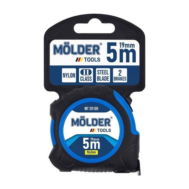 Рулетка Molder сталь, нейлон, 5м, 19мм (12/120) (MT20105) - Зображення 7