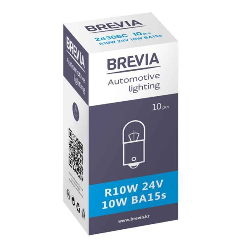 Галогенные лампы Brevia R10W 24V набор 10 штук в упаковке (24306C) - Изображение 2