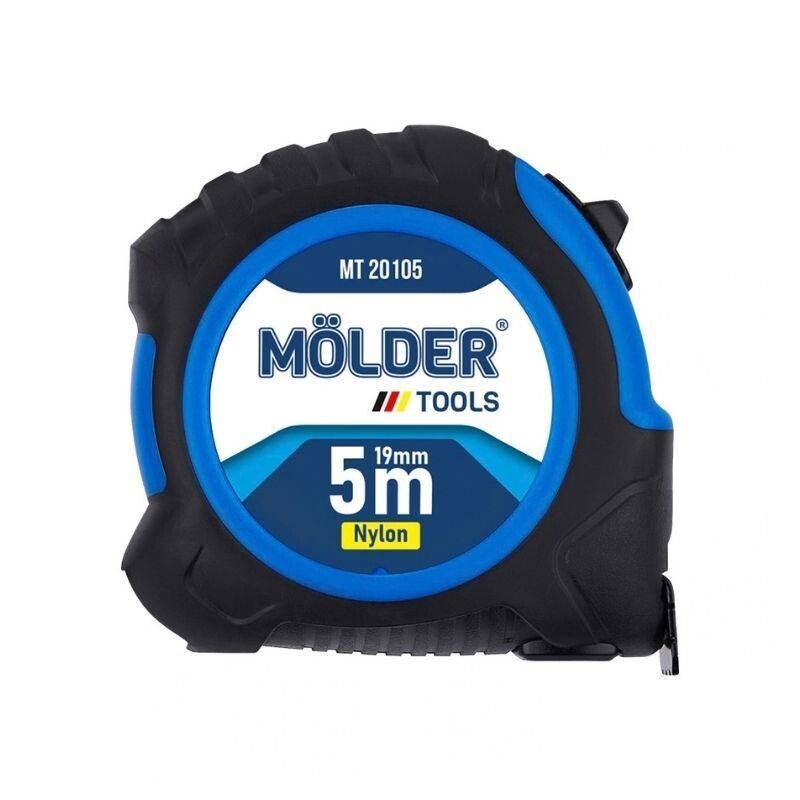 Рулетка Molder сталь, нейлон, 5м, 19мм (12/120) (MT20105) - Зображення 1