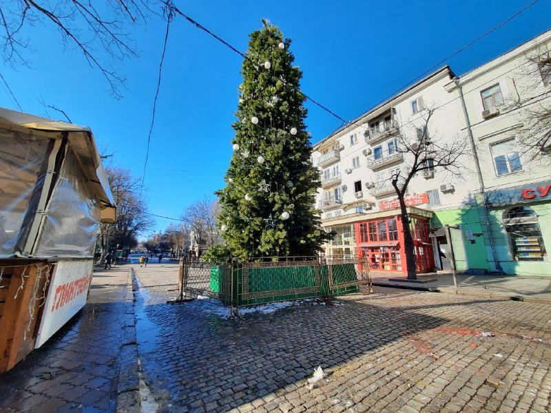 В Одессе разобрали главную ёлку, - ФОТОРЕПОРТАЖ, ВИДЕО, фото-13