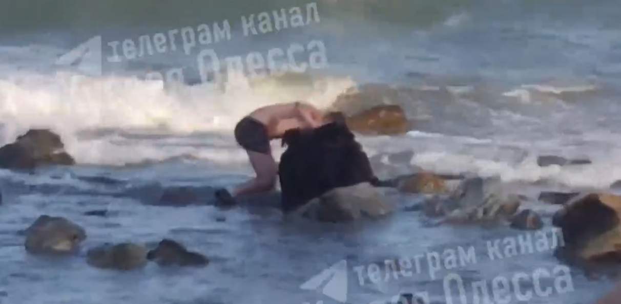 Скриншот с видео телеграмм канала xydessa