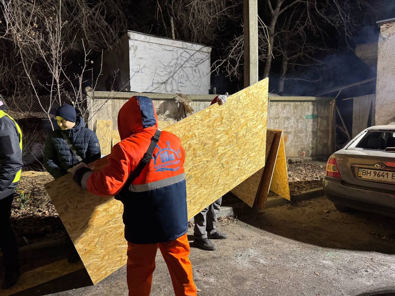 Наслідки нічного обстілу 31 грудня