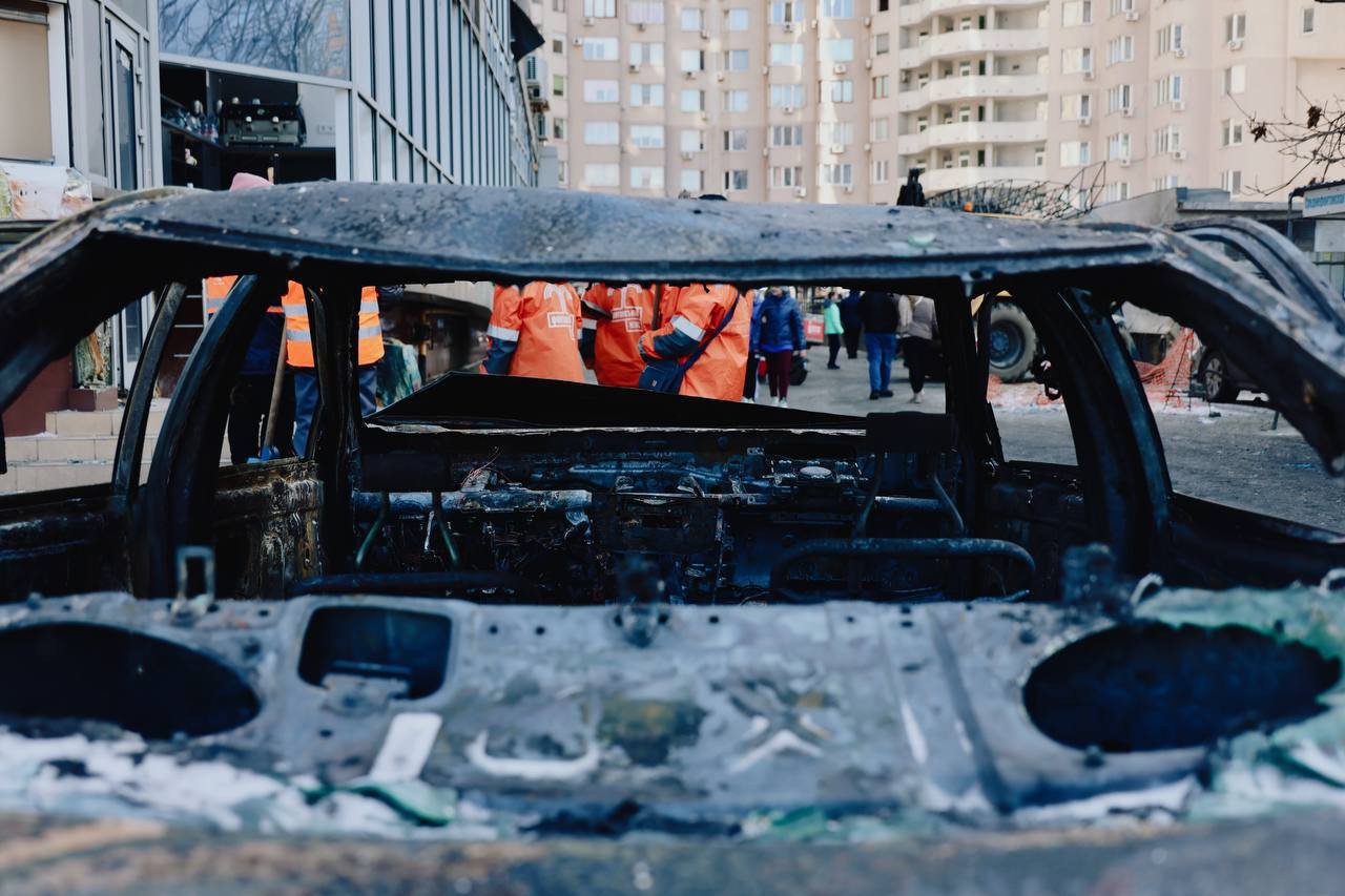 Наслідки обстрілу по Одесі 9-го лютого