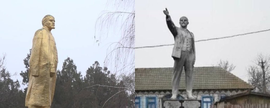 В Одесской области снесли предпоследний памятник Ленину, - ФОТО