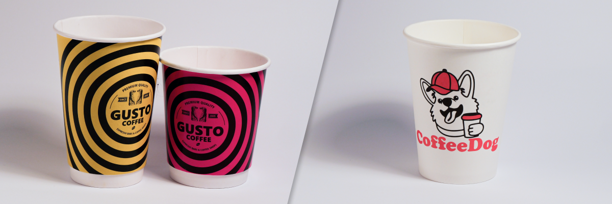 брендовані паперові стаканчики